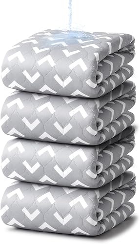 Miniatura 81 de Almohadillas de cama antideslizantes para incontinencia lavables de 36 x 72 pulgadas, almohadillas de cama impermeables para adultos, lavables