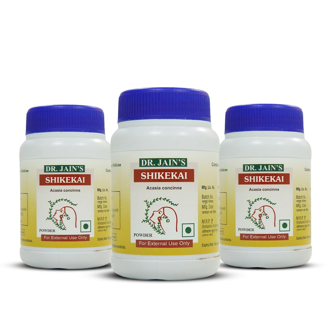 Dr. Jain's Shikakai (Acacia concinna) Ayurvedic Powder for Hair Cleansing | 100% Natural Herbal Hair Cleanser for Hair Wash & Scalp Care | 45g Pack Of 3-image-34