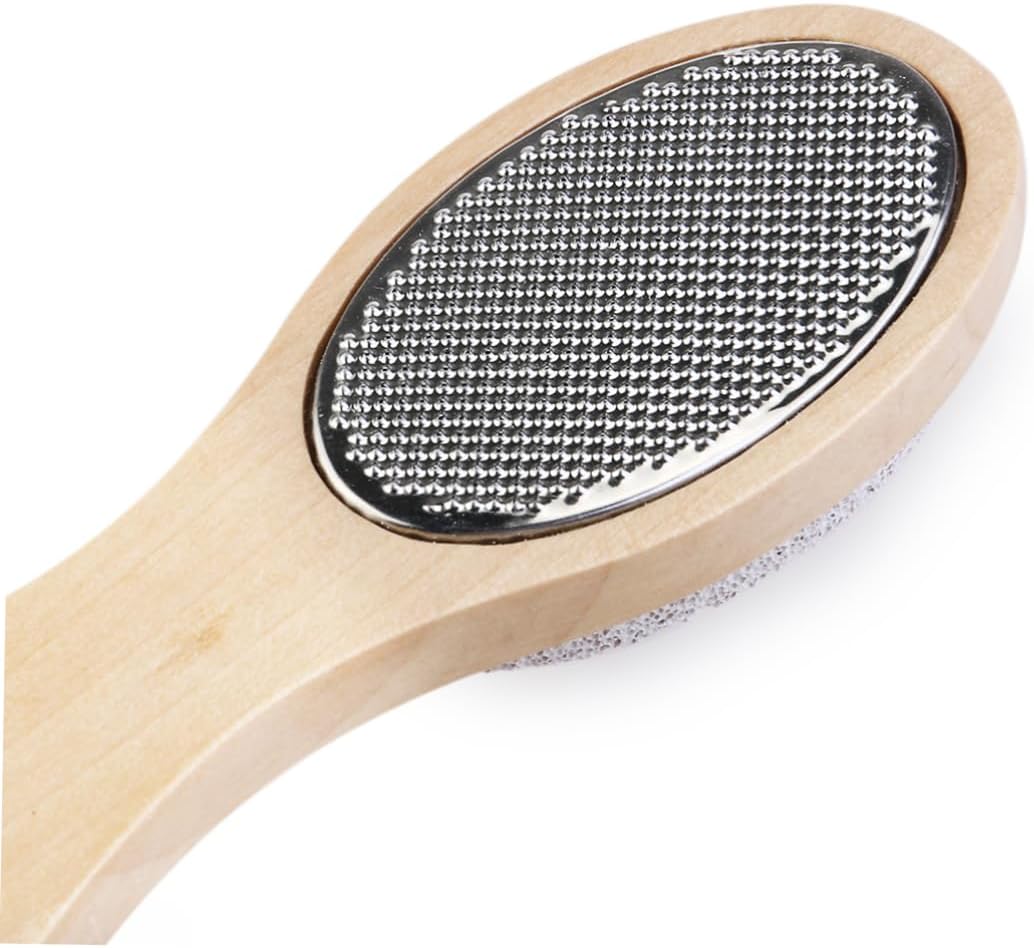 WOONEKY Foot Care Kit Exfoliating Brush Pumice Stone Nail Brush Foot File and Reducer for Dry for Pedicures and Removal