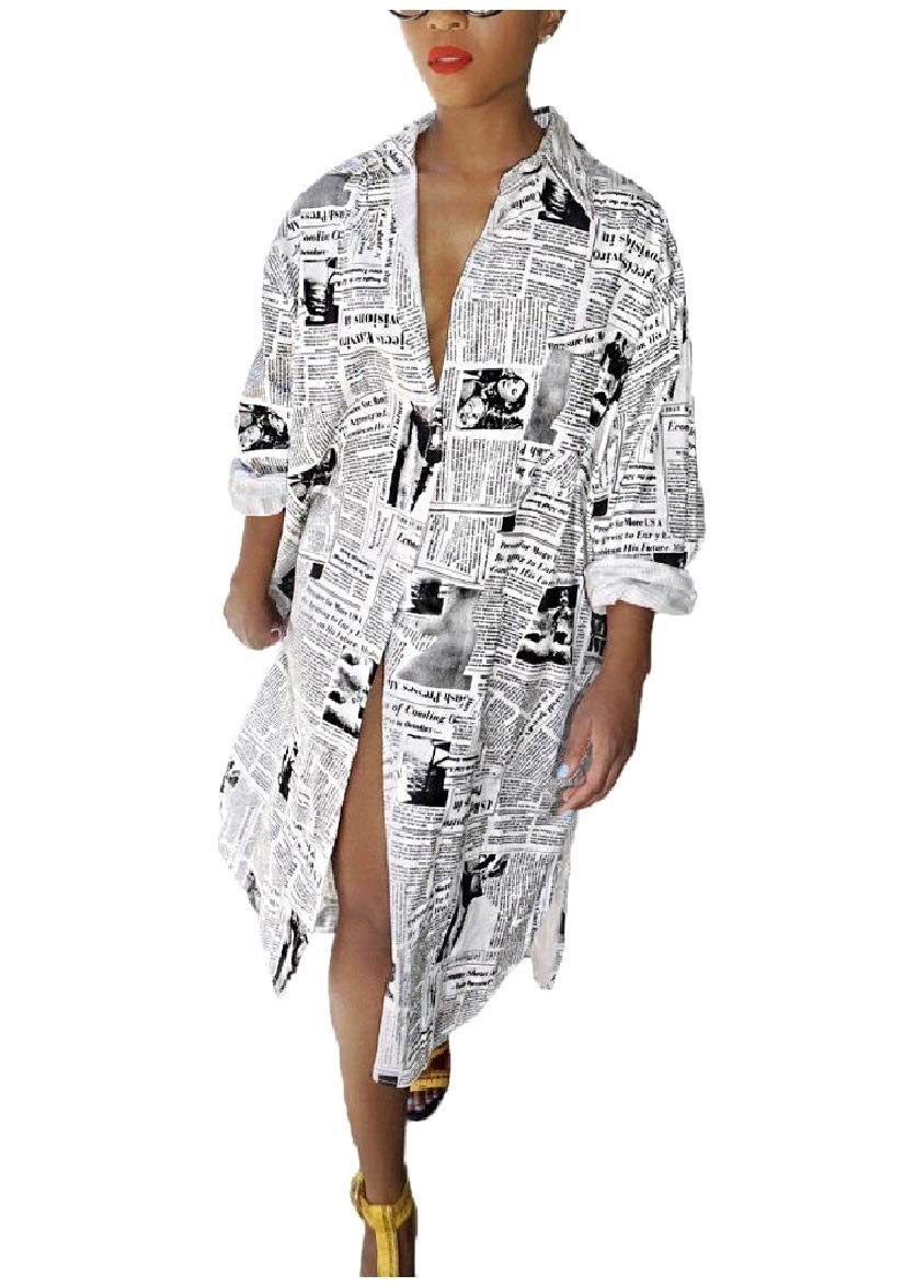 Abetteric Womens Abaya Long Sleeve Muslim Dress Prayer Clothes Casual Islamic Kaftan with Pocket White Medium