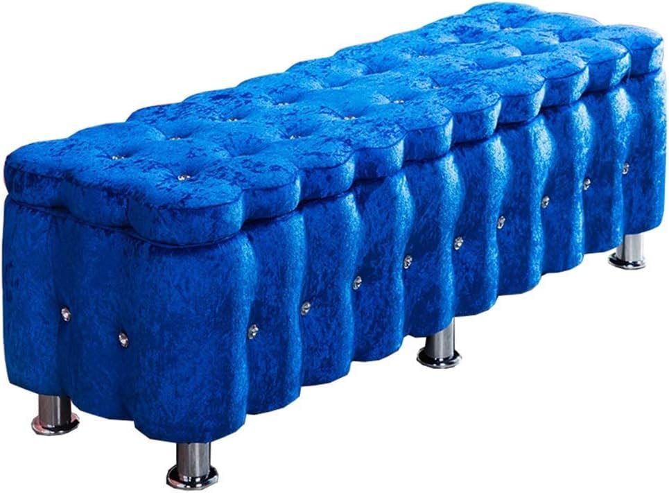 Banc à chaussures bleu 120cm : résout le manque de place et d'assise