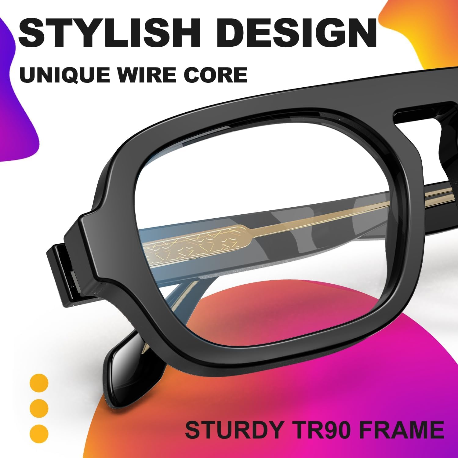 VISOONE Aviator Computer TR90 Blue Light Blocking Glasses For Women Men JANE - Image 5