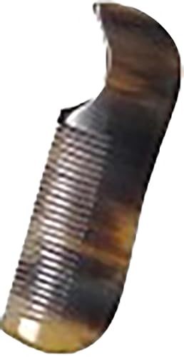 Miniatura 3 de Peine de cuerno de búfalo, tamaño para bigote y barba, peine de dientes finos con dientes lisos de tamaño pequeño para cabello grueso o fino para