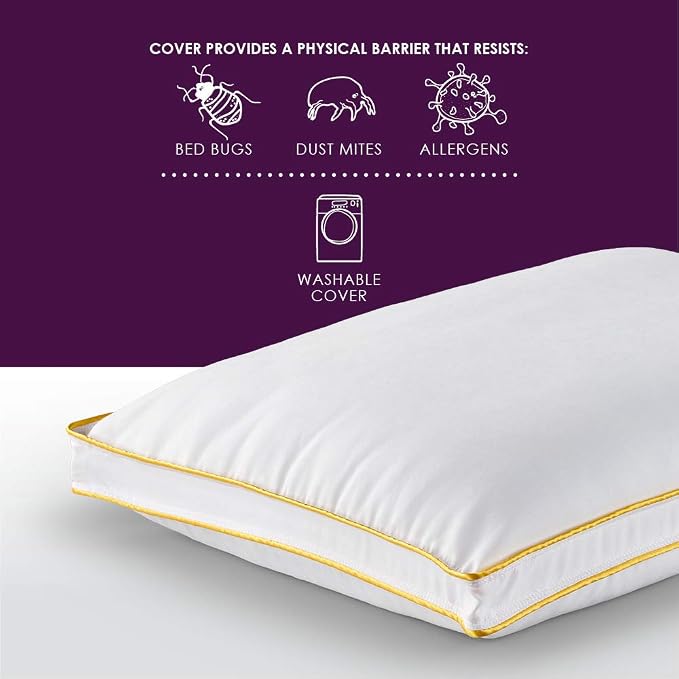 Almohada de espuma viscoelástica para niños, ajustable, 53.3 cm x 40.6 cm miniatura 4