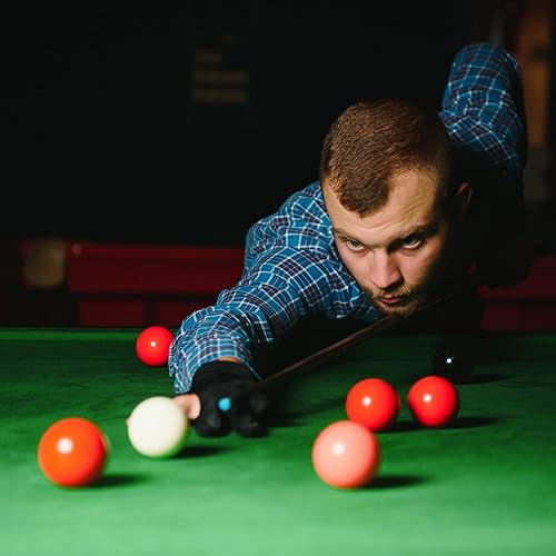 Miniatura 5 de Soulchen Bola de billar de billar de 2-116 pulgadas, bola de billar de entrenamiento profesional para mesa de billar (2 unidades)