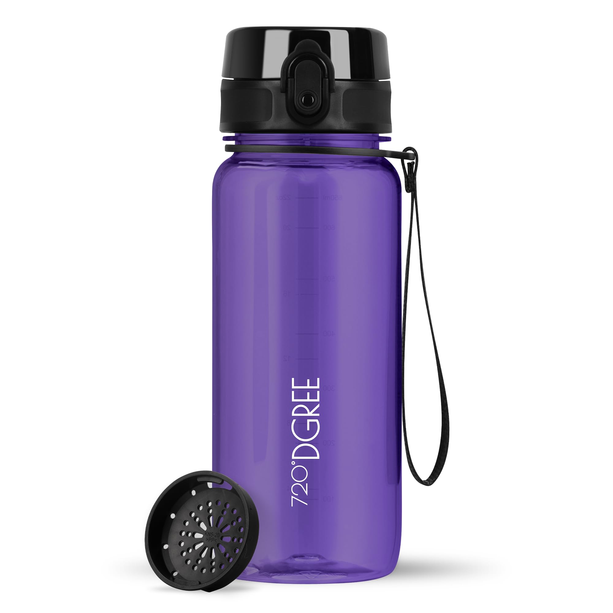720°DGREE Botella Agua 1 Litro “uberBottle“ - Tamiz-Fruta, softTouch - Sin BPA, Prueba de Fugas, Reutilizable - Cantimplora, Water Bottle ideal para Deporte, Fitness, Gimnasio, Senderismo, Ciclismo — view 135