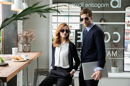 Miniatura 9 de J+S Lentes de sol clásicos estilo militar de alta calidad, polarizados, 100% protección UV para hombres y mujeres