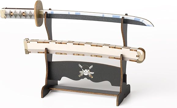 ki-gu-mi One Piece Roronoa Zoro Sword Wado Ichimonji | Wooden 3D Puzzle DIY Model Kit | No Glue or Tools Required | Display Prop Craft