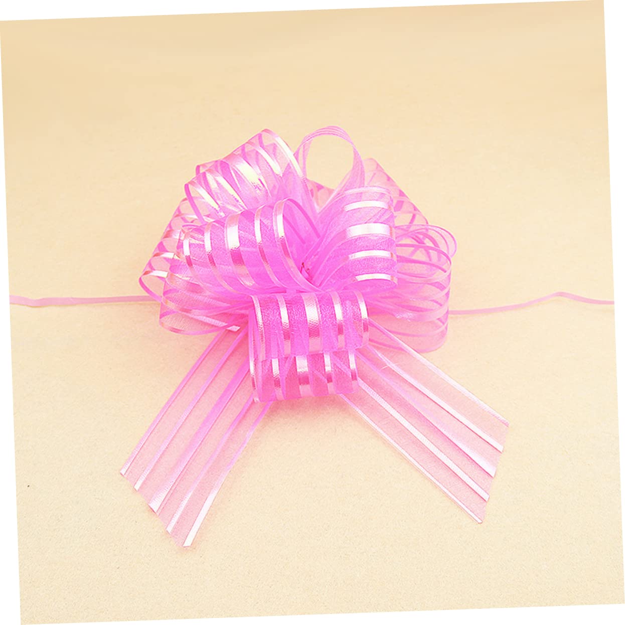 Healeved 36pièces Nœuds Décoratifs Tulle Rose De Nœuds à Tirer pour Mariage Et Fêtes Parfaits pour Décorer Voitures Bouteilles Et