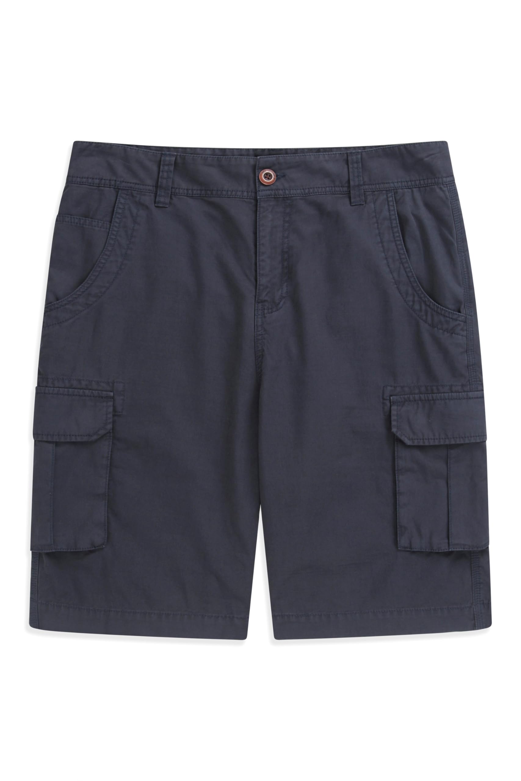 Animal Men's Navy Haze Cargo Shorts - Lightweight & Breathable Bottoms In Soft & Sturdy Cotton, Multi Pockets - Spring Summer, Beach, Holiday, Outdoors W44