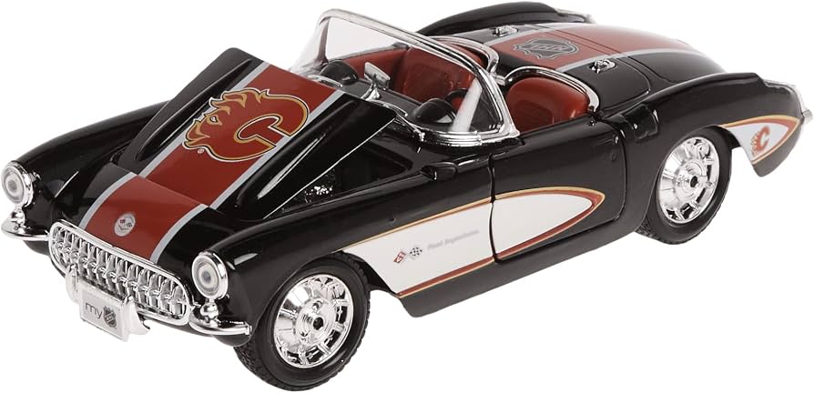 Top Dog TDH08CVCF NHL Calgary Flames 1:24 Scale 57 Chevrolet