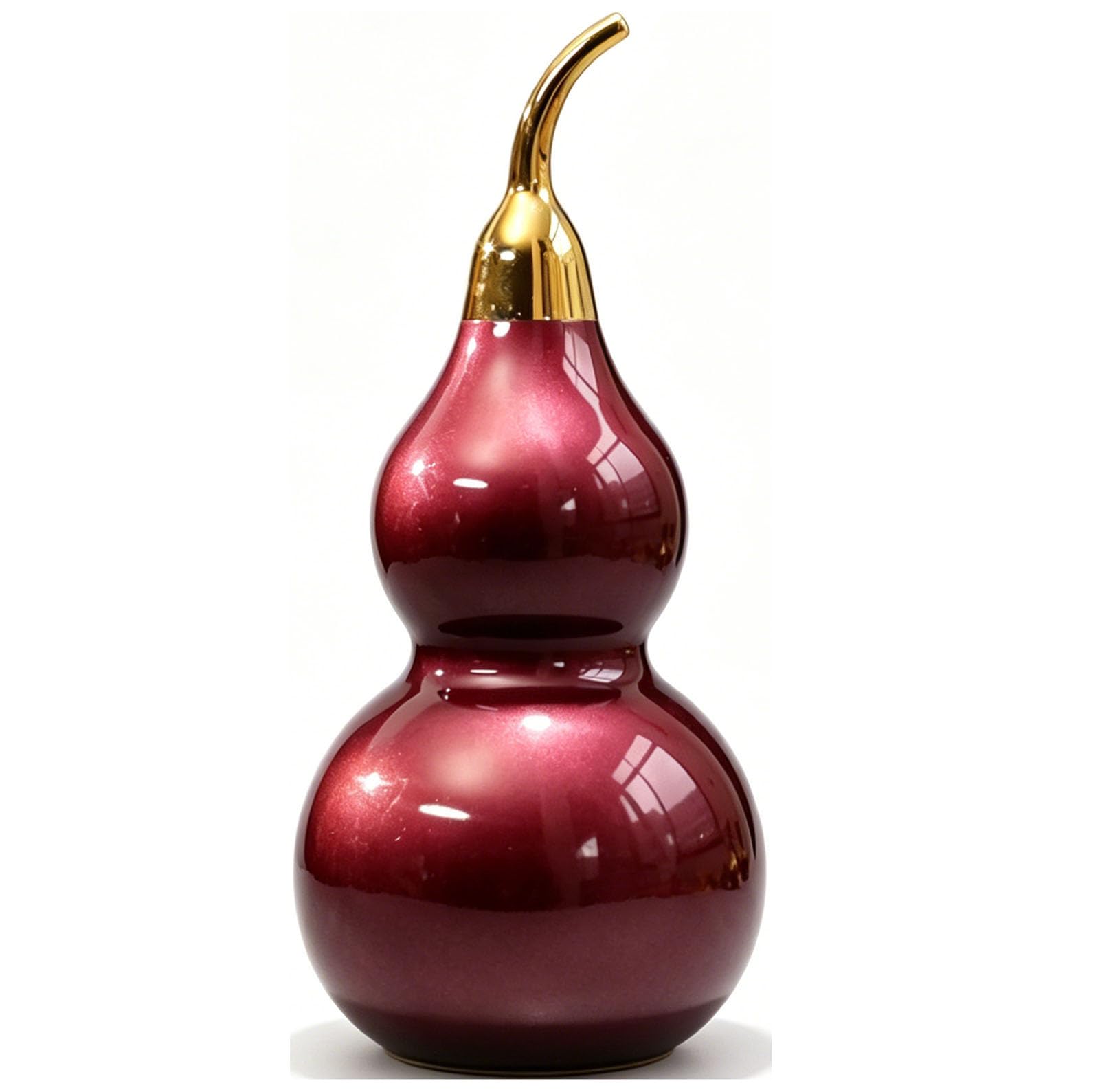 Feng Shui Brass Gourd Chinese Wu Lou with Cover for Good Luck Fortune
