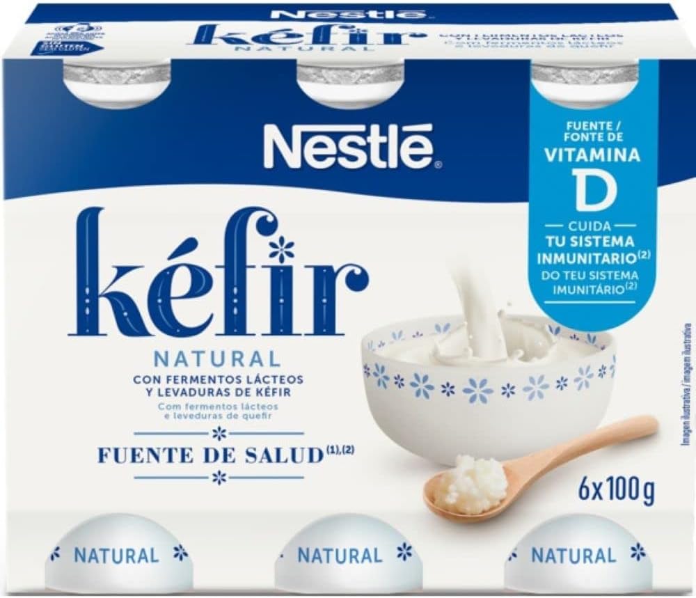 Nestlé Kéfir Natural, 6 x 100g
