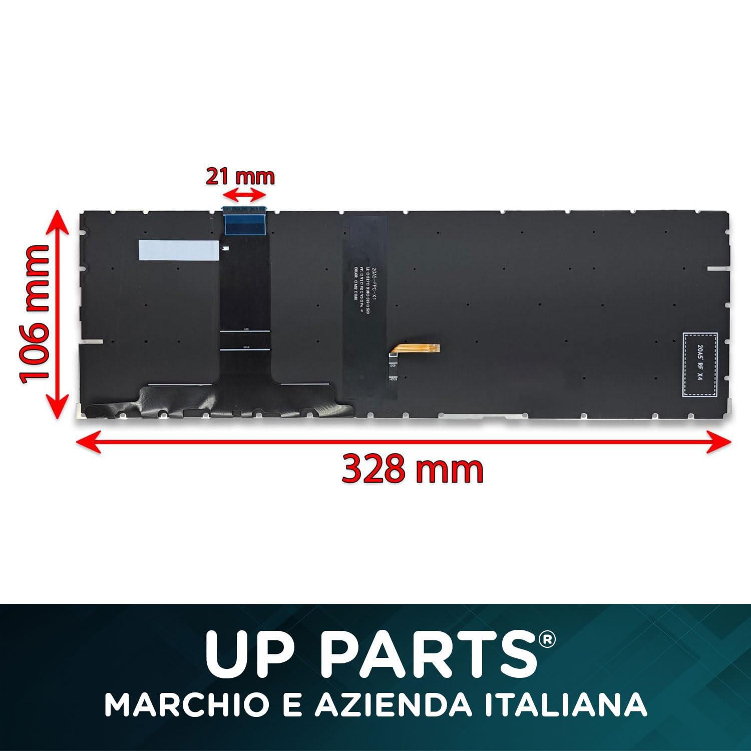 Tastiera Italiana per Notebook HP ProBook 450 G8 G9, 455 G8 G9, 650 G8 Senza frame Retroilluminata