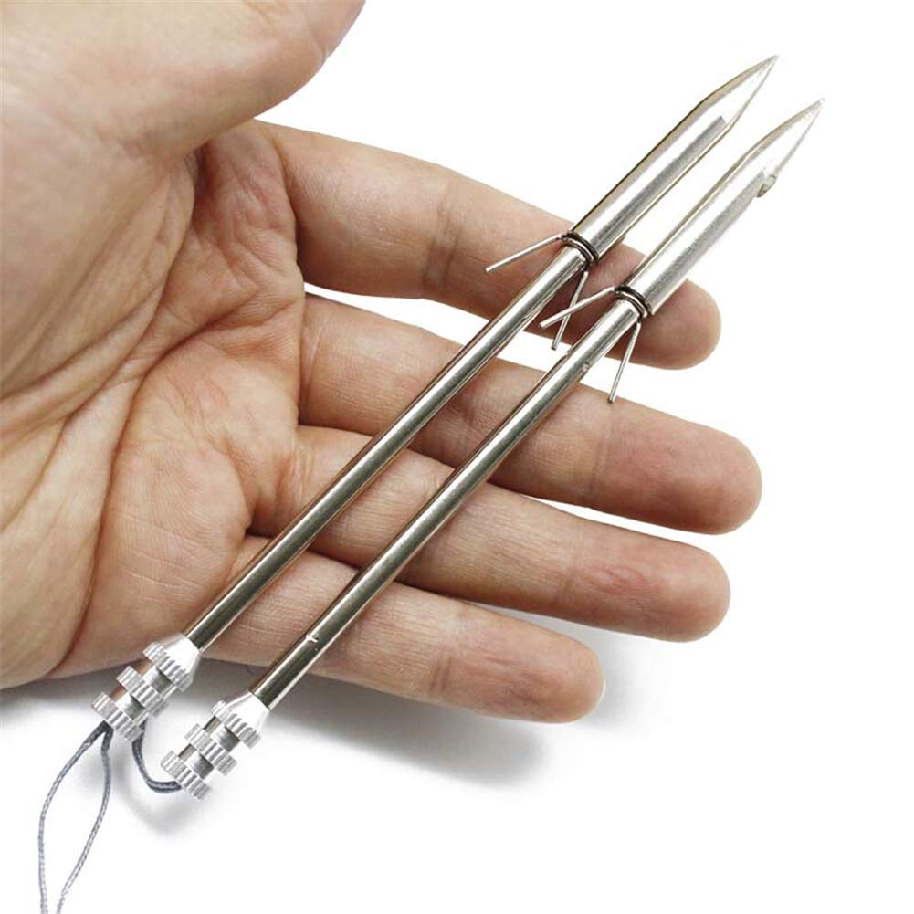 Obert 10 punte di freccia da pesca in acciaio inossidabile per pesca con l'arco freccette da pesca Broadheads freccia spinato balestra palo per la caccia Pro Fionda Catapulta Target Game