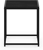 Vista 6 de Furinno Camnus - Mesa auxiliar moderna de vida, color americano, 1 nivel, estructura de metal