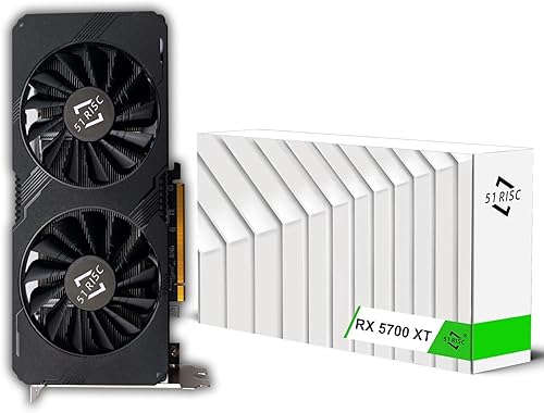 Tarjeta gráfica Radeon RX 5700 XT, 8 GB GDDR6 256 bits PCIe 4.0 x16 Boost Clock 1905MHz DP x3 HDMI 1080P 1440p Tarjeta de videojuegos compatible con