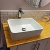 Bathroom Vessel Faucet Brushed Nickel One Hole Bowl of Sink Faucet Waterfall Tall Single Handle Bathroom Faucets with Drain Assembly Modern Vanity Lavatory Deck Mount Supply Lines Hose