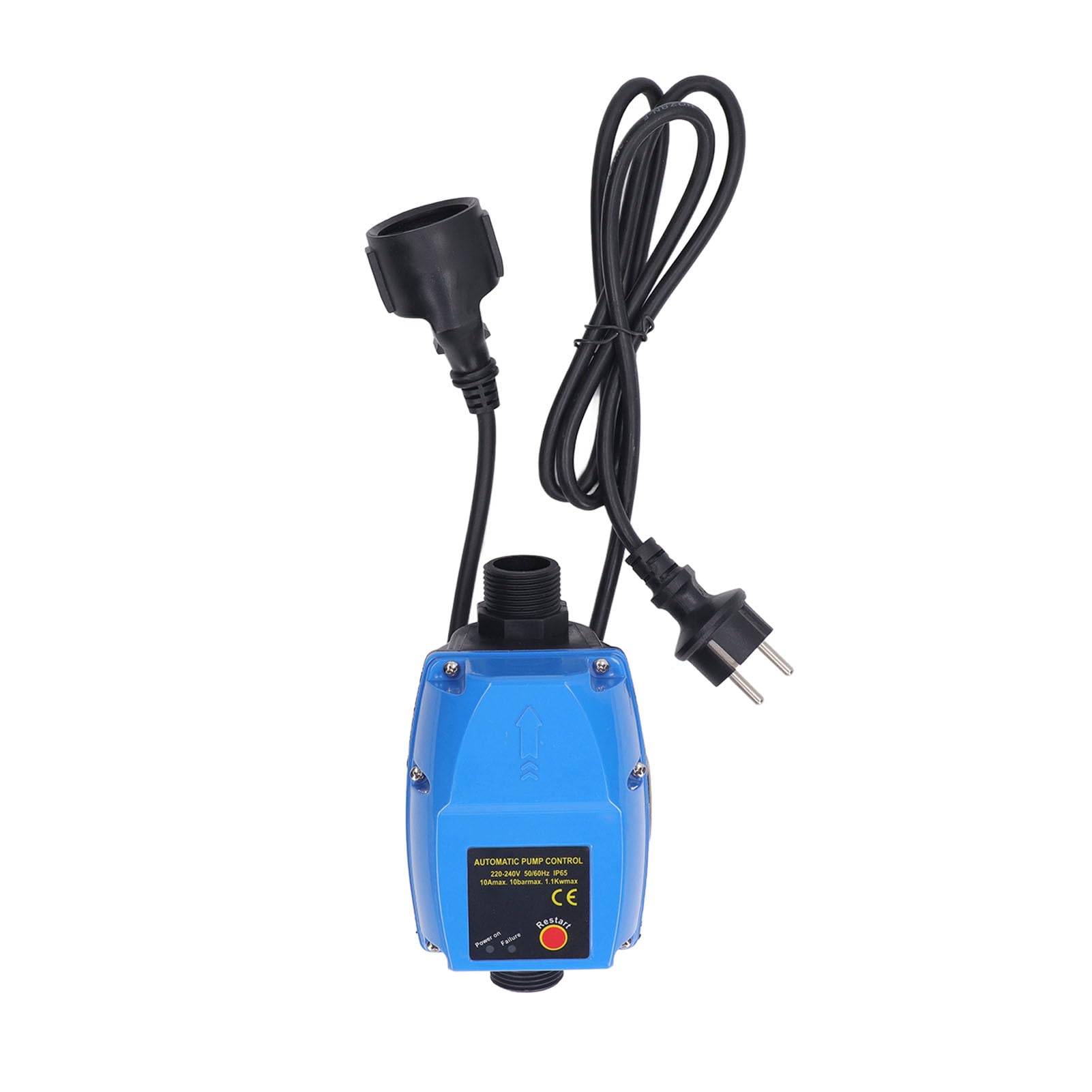 Pompe à Eau Automatique 1,1 KW – Auto-amorçante 145 PSI – Avec Interrupteur (Prise EU)