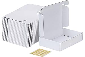 White Cardboard Boxes: MEBRUDY 9X6X2 Shipping Boxes