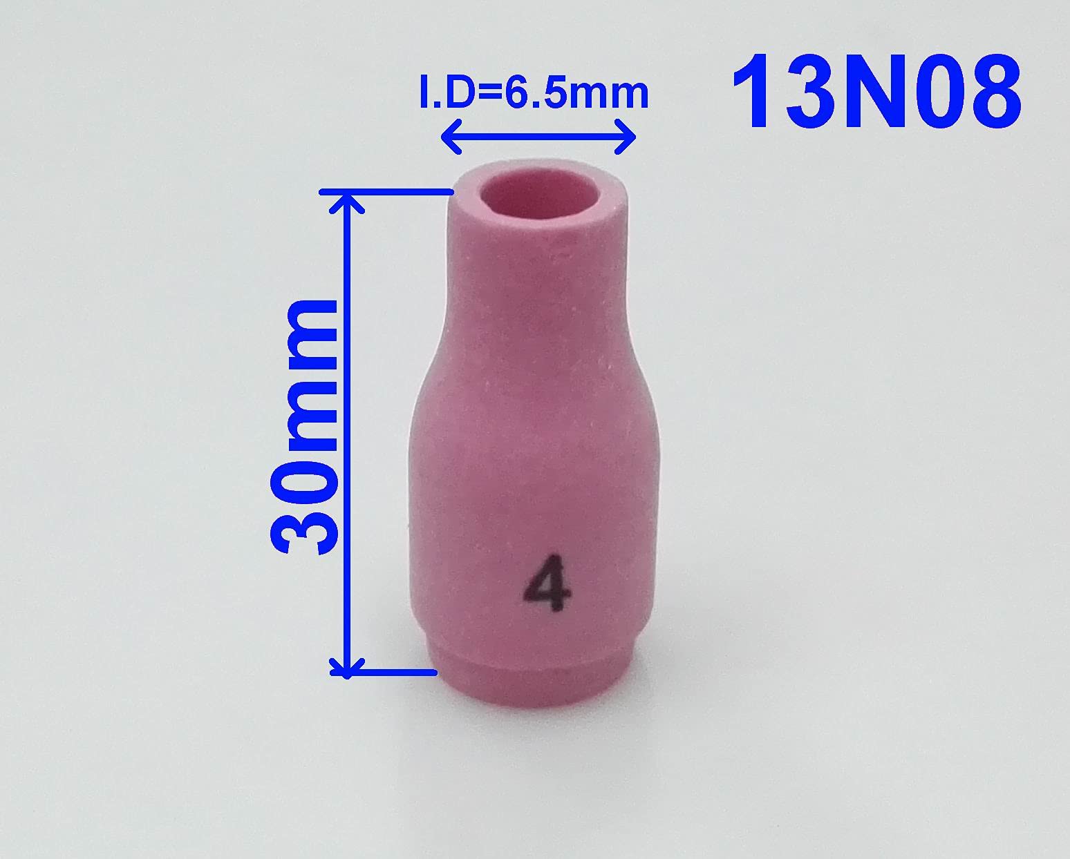 CHNSALESCOM 10 pcs TIG Alumina Nozzle& Gas Lens Cup WP-17 WP-18 WP-26 (13N08)