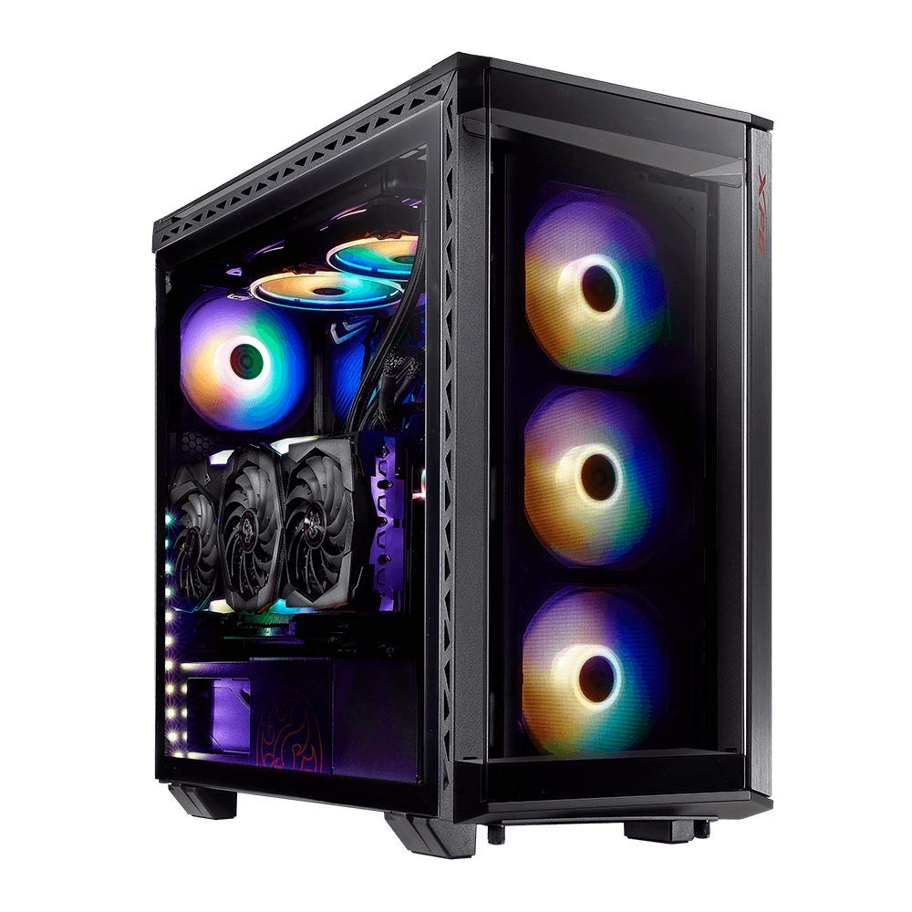 XPG Battle Cruiser Mid-Tower 4 RGB Ventiladores Painel de Vidro