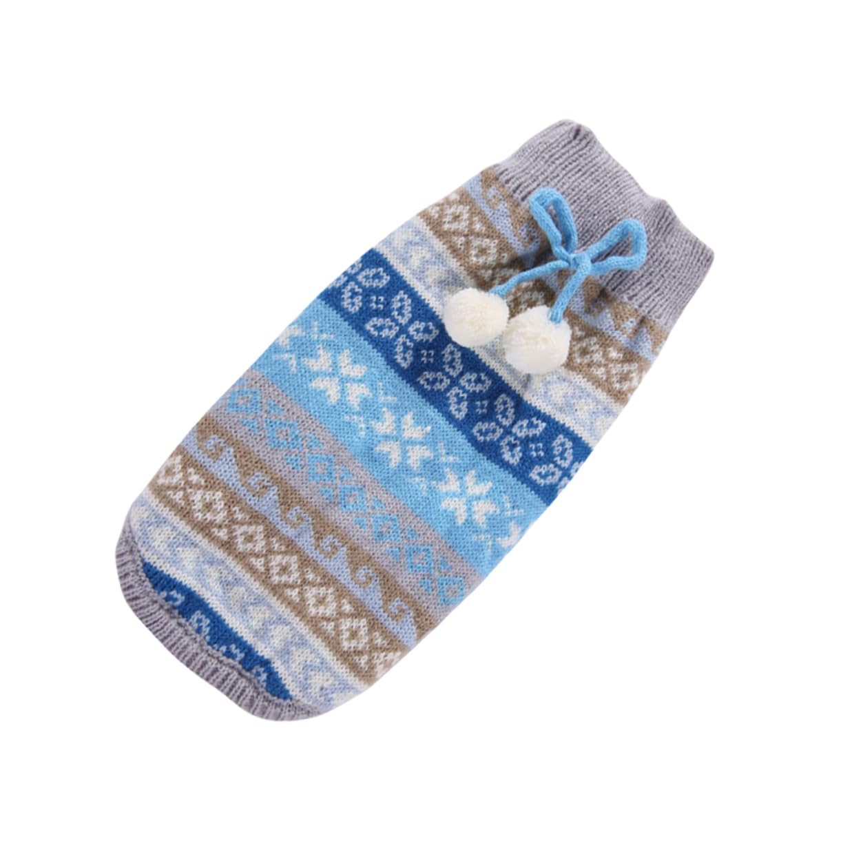 Mipcase 3 Pièces Chandail Chaud Pull-Over pour Chiot faveurs de fête de Noël de Chien Gilet pour Animaux de Compagnie en Plein air Pull de Noël vêtements pour Chiens de Compagnie Blue
