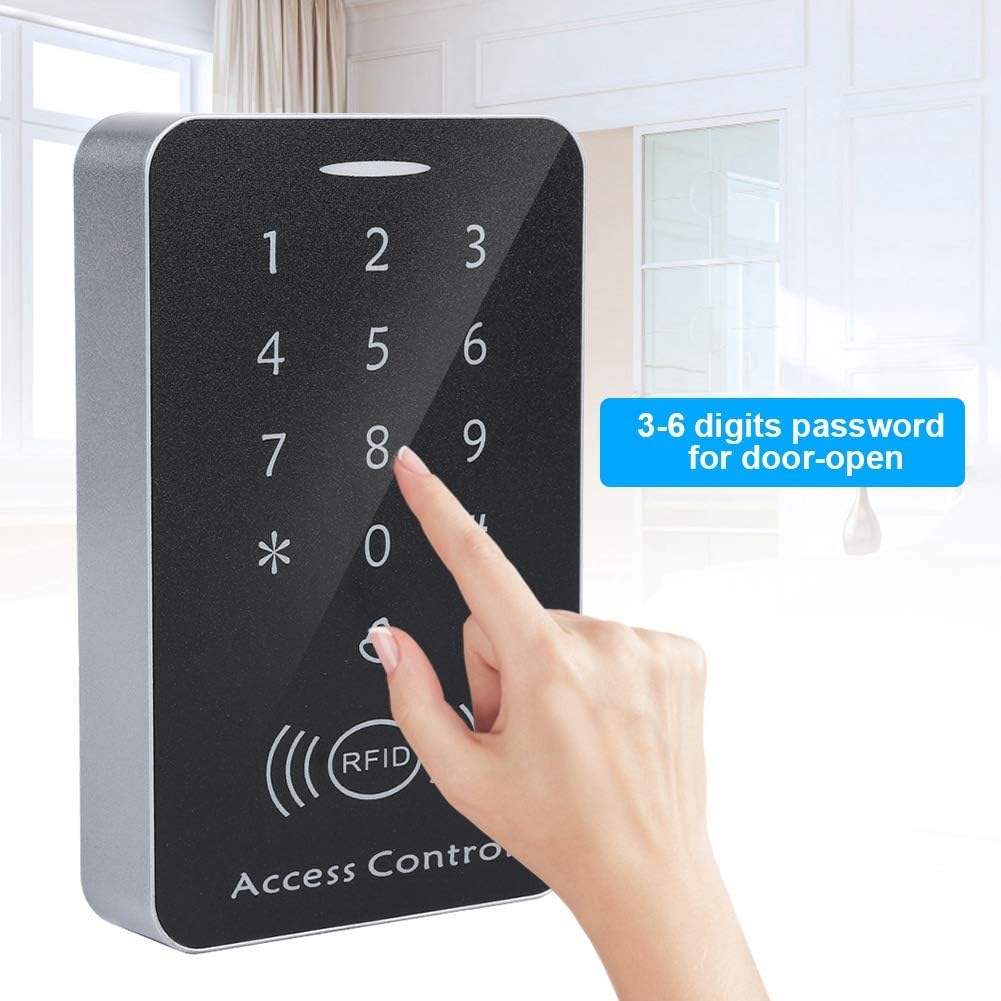Sonew RFID Touch Metal Access Control Keypad with password input highlighted