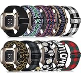 Picture of ShuYo Nylon Watch Bands Compatible with Fitbit Sense & Versa 3, Soft Pattern Replacement Band for Women Men Compatible with Fitbit Sense/Versa 3 Smart Watch(10 PACK)