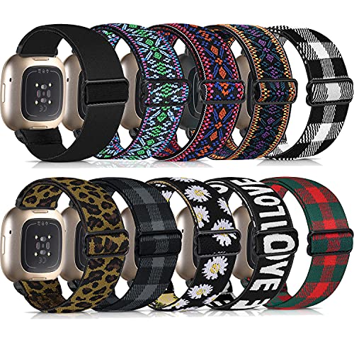 ShuYo �i�C�����r���v�o���h Fitbit Sense & Versa 3�Ή� �\�t�g�p�^�[�� �����p�o���h �j�����p Fitbit Sense / Versa 3�X�}�[�g�E�H�b�`�ɑΉ� (10�p�b�N)