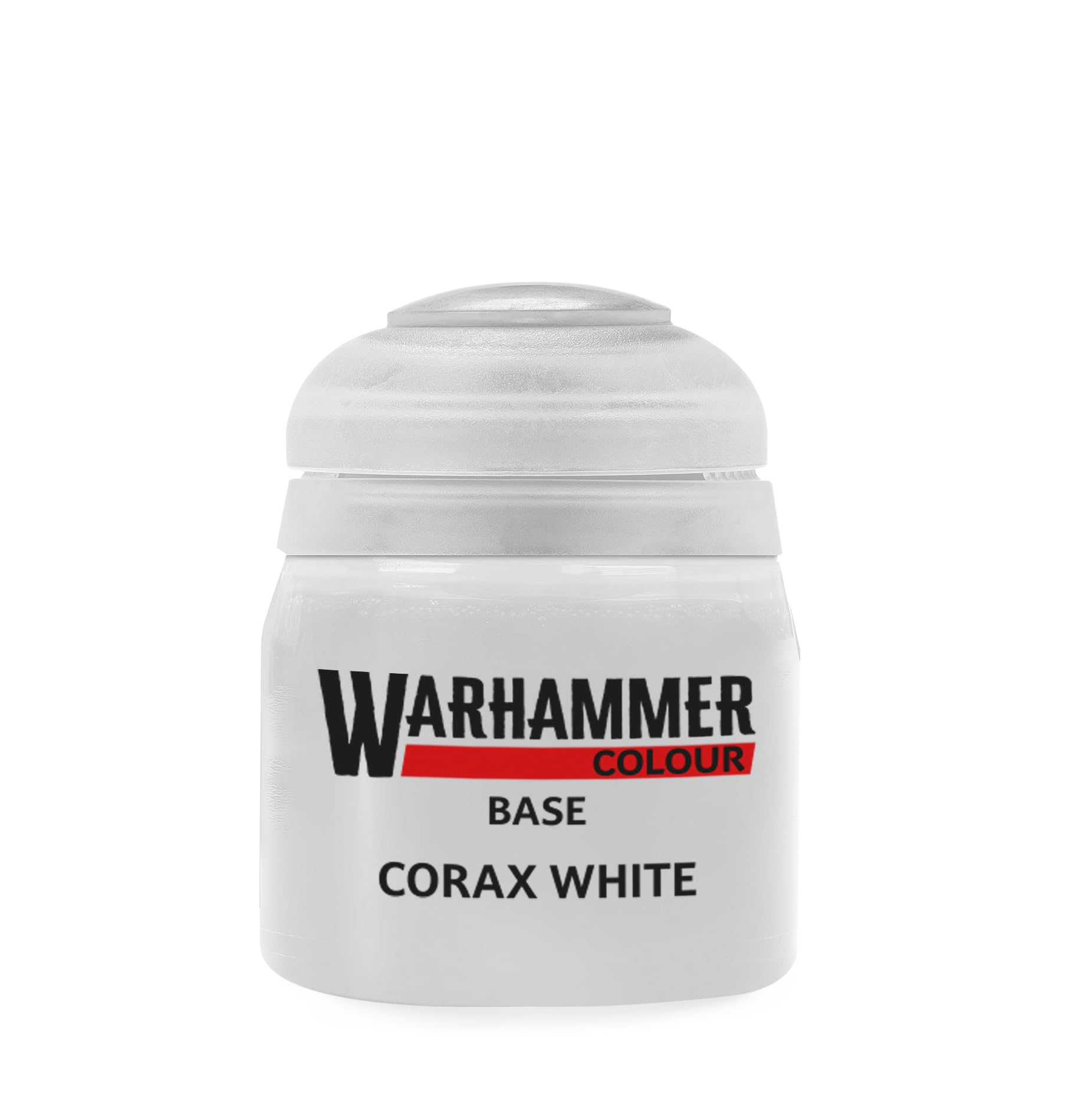Warhammer Colour Base Corax White Acrylic Paint, 12ml