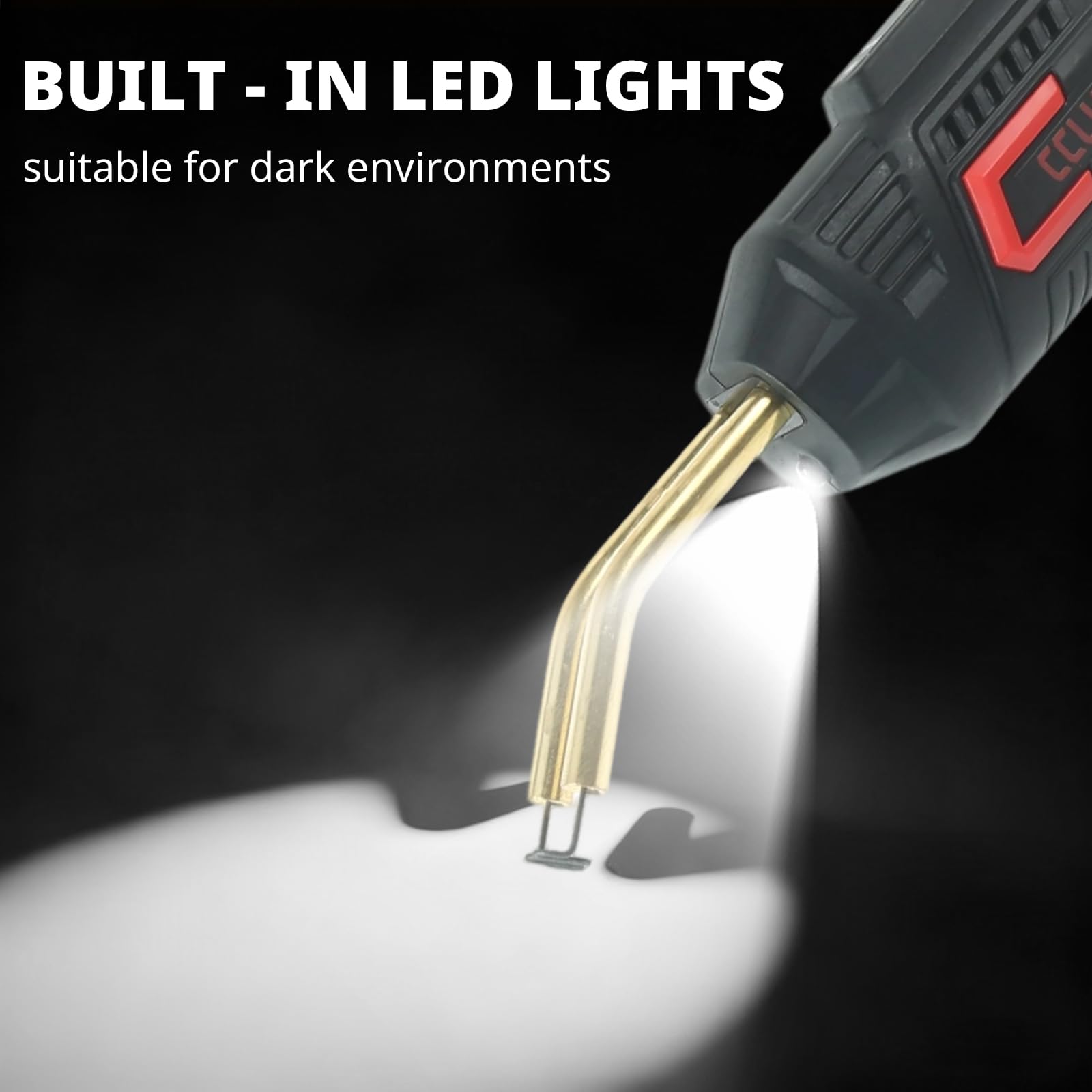 CCLIFE 40W Kunststoff Schweißgerät, Reparatur Werkzeug für Auto Stoßstange | USB-Ladekabel , 2000mAh, 200 Edelstahl Heftklammern (4 Typen), 5s Vorheizung