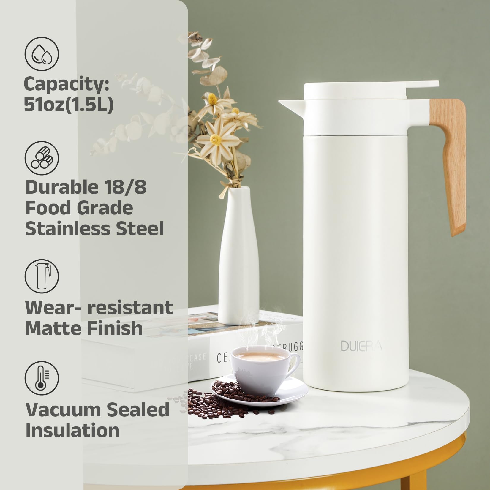 保温ティーポット/コーヒーカラフェ、 コーヒーウォーマードリンク