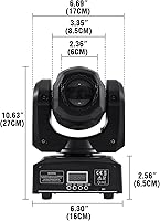 Vista 5 de 100W LED que mueve las luces de la etapa principal DMX512 Control LED estroboscópico DJ enciende 2PCS