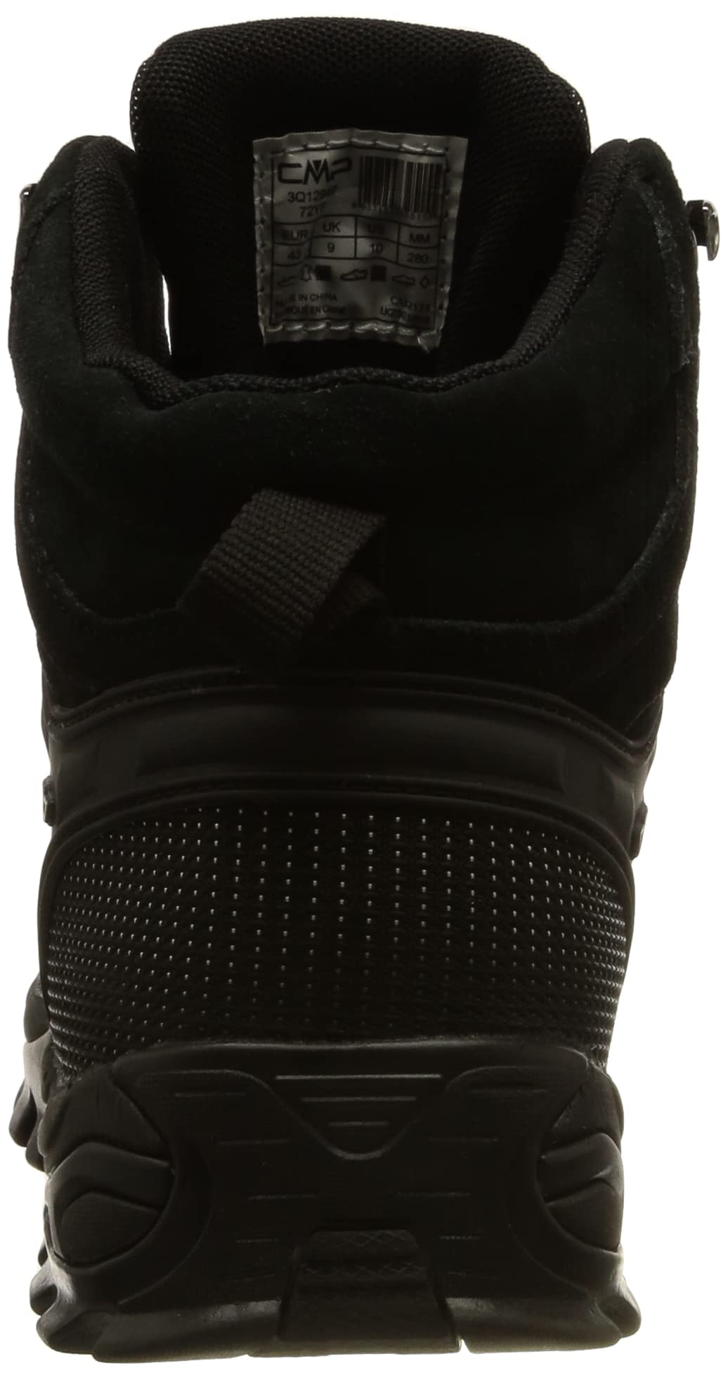 CMP Rigel Mid Trekking Shoes Wp, Scarpe da trekking Uomo, Nero-Nero, 43 EU