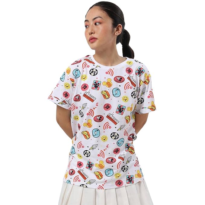 Buy Bewakoof Women Mickey AOP Oversized 