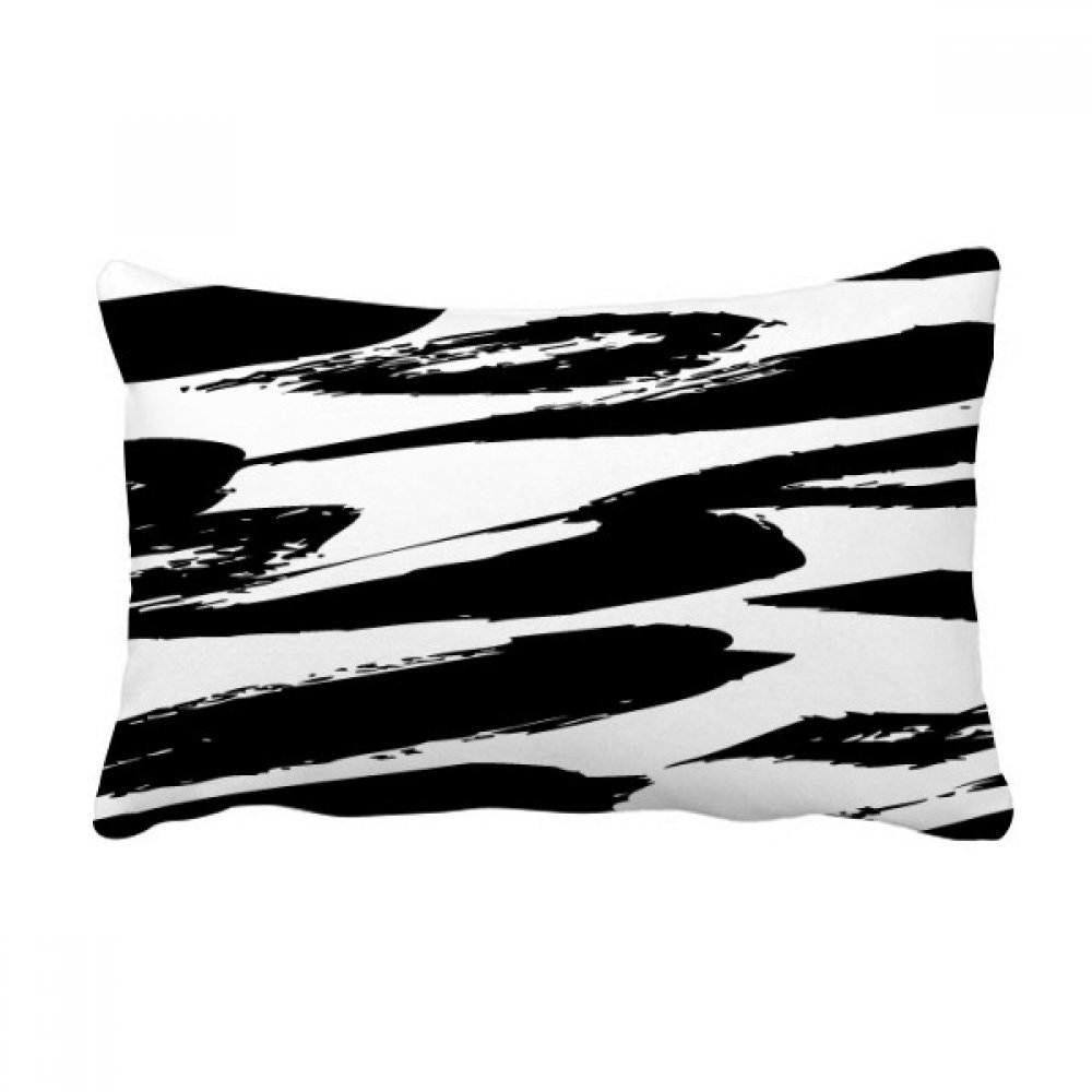 Peinture chinoise texture brushwork throw coussin oreiller lombaire décoratif rectangulaire