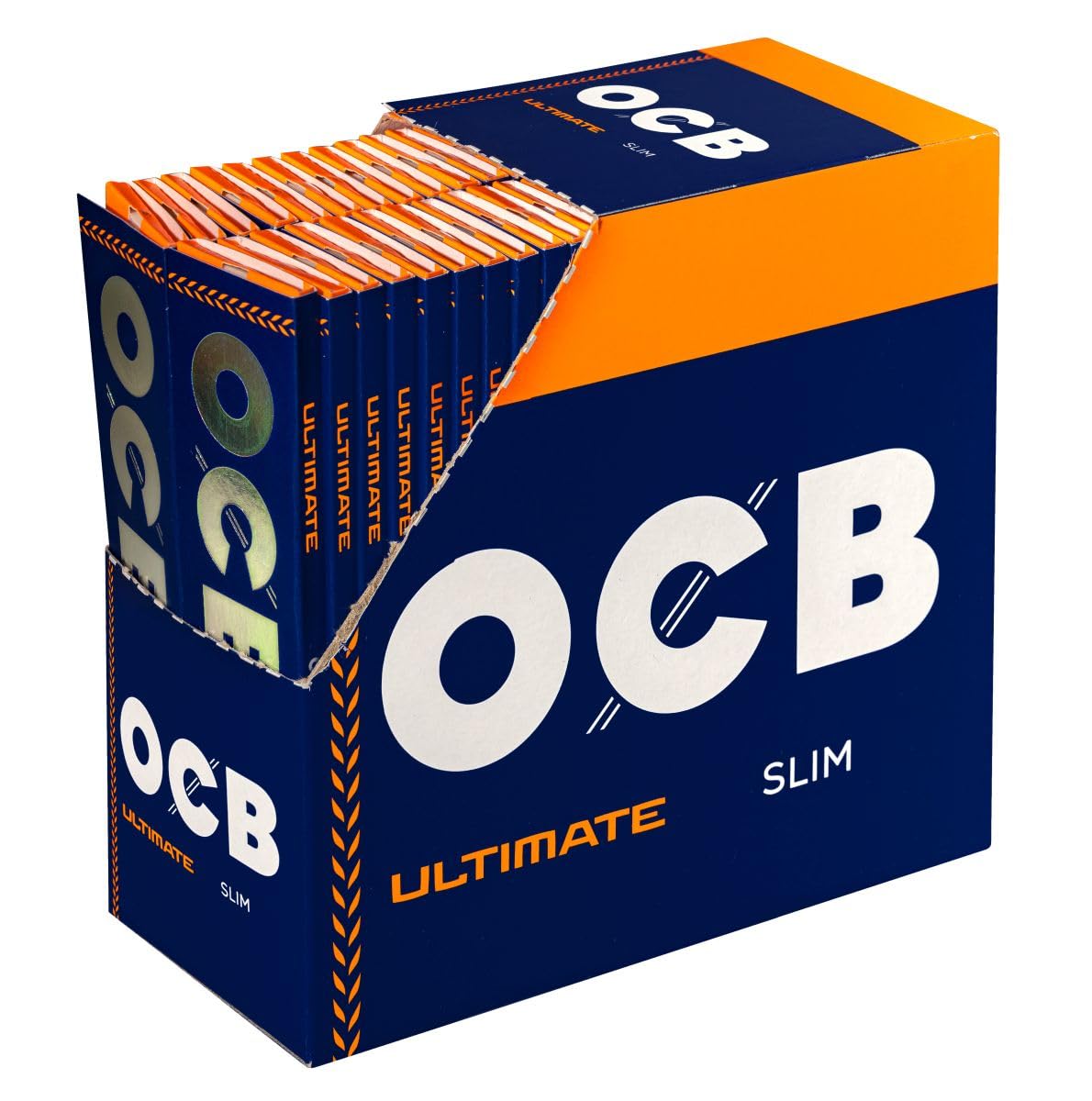 OCB Ultimate King Size Slim Ultra Thin Longpapers 5 Boxes (250 Booklets)