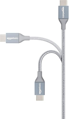 Miniatura 2 de Tienda Basics Cable de carga rápida USB-C a USB-A 2.0, cable trenzado de nailon, velocidad de 480 Mbps, certificado USB-IF, para Apple iPhone 1615,