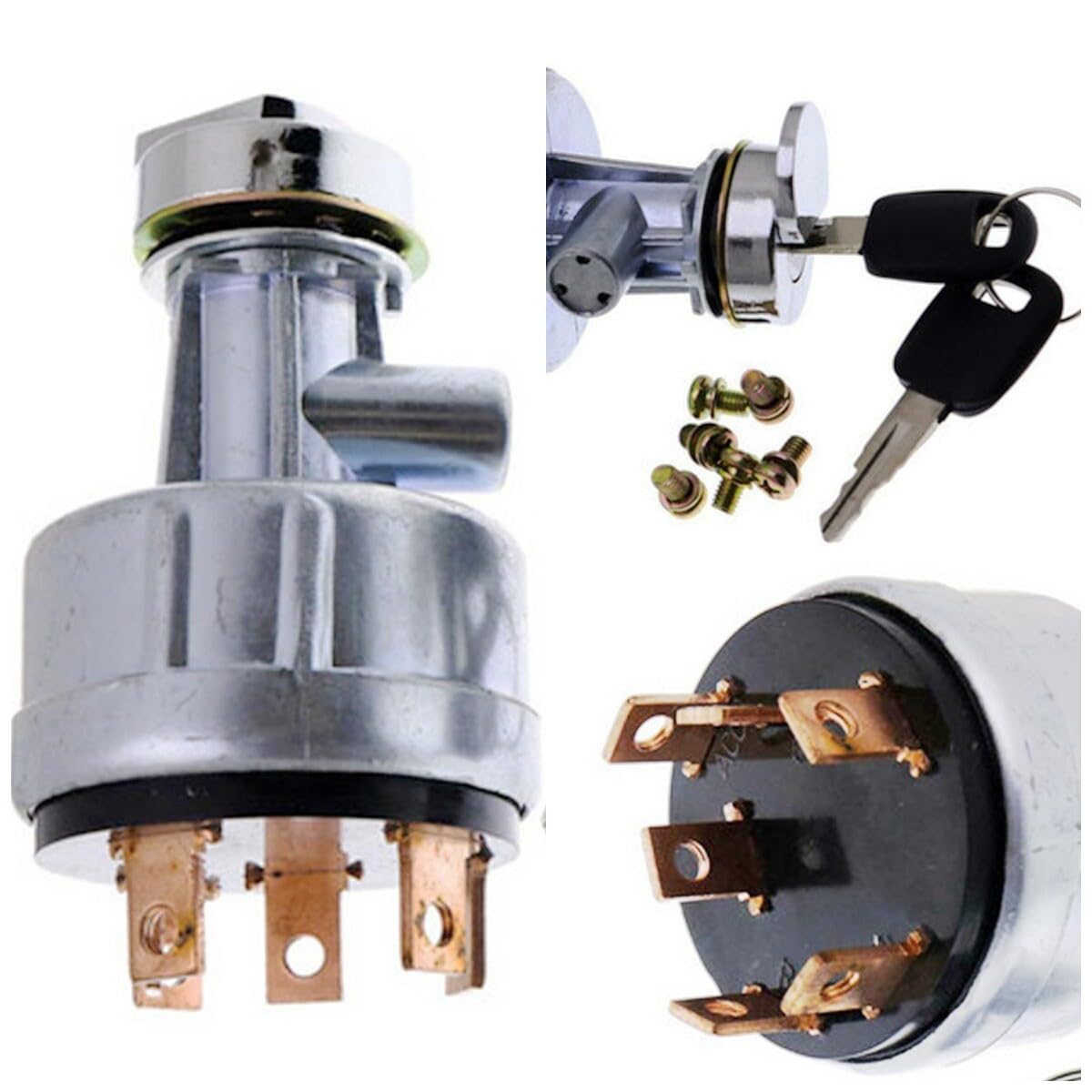 Replacement Parts for Ignition Switch W/ 2 Key for Caterpillar Cat 307B 307 307C 308C 311 312C 312 Mod-JN88-259