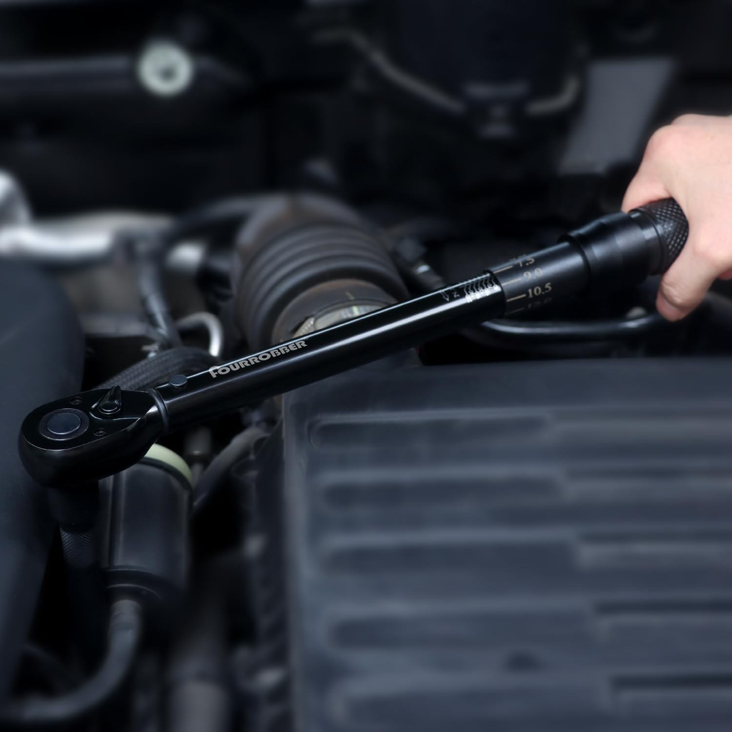 1/2" Clé Dynamométrique 25-220 Nm Précision ±4% | pour Autos,Camion,Motos vélos