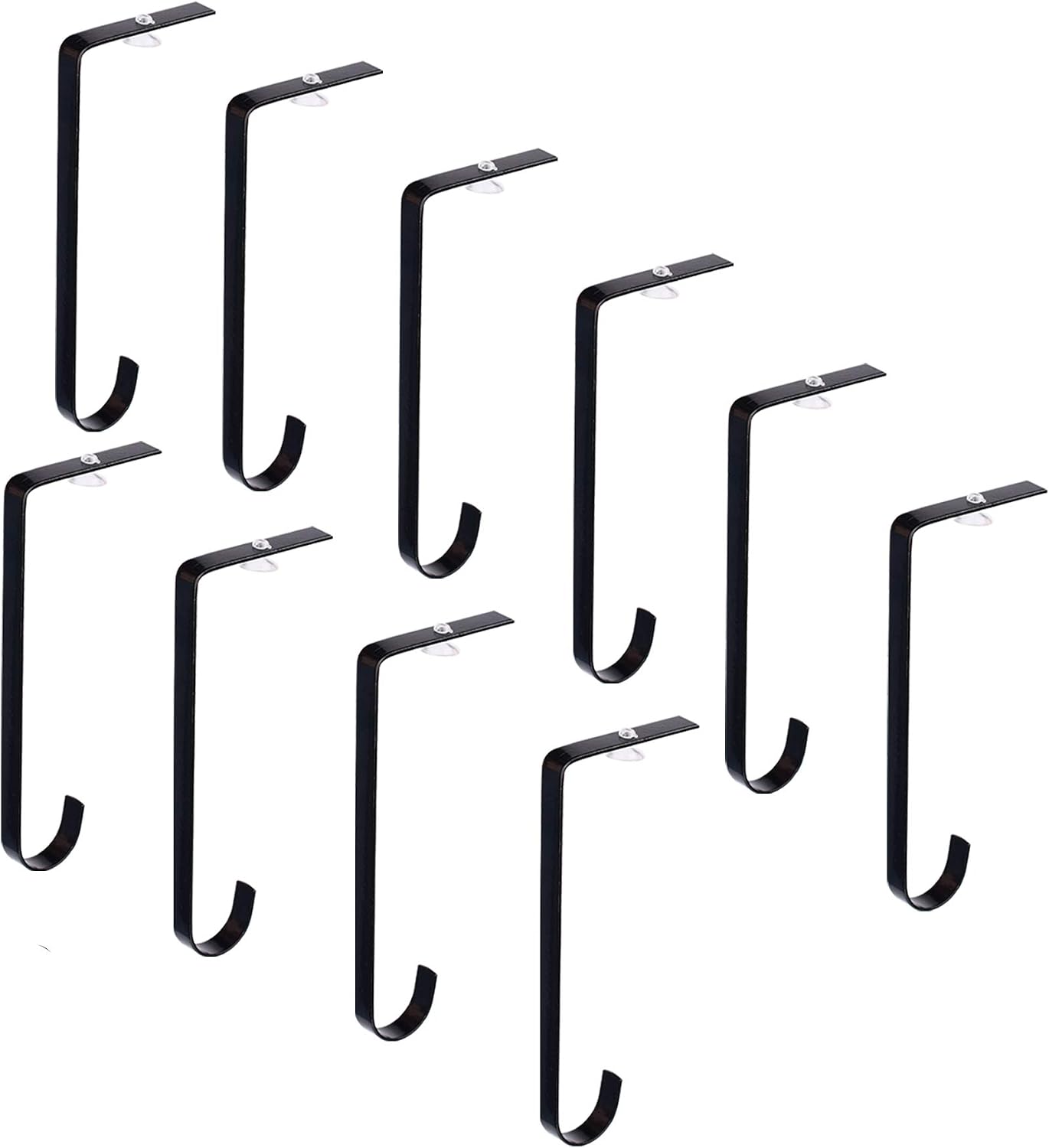 LEVOSHUA 10 Pack Christmas Stocking Holders for Mantel, Christmas Stocking Hanger Stocking Holder Mantel Hook Safety Grip Stocking Clip for Xmas Party Decoration - Fits up to 4.5" Mantel