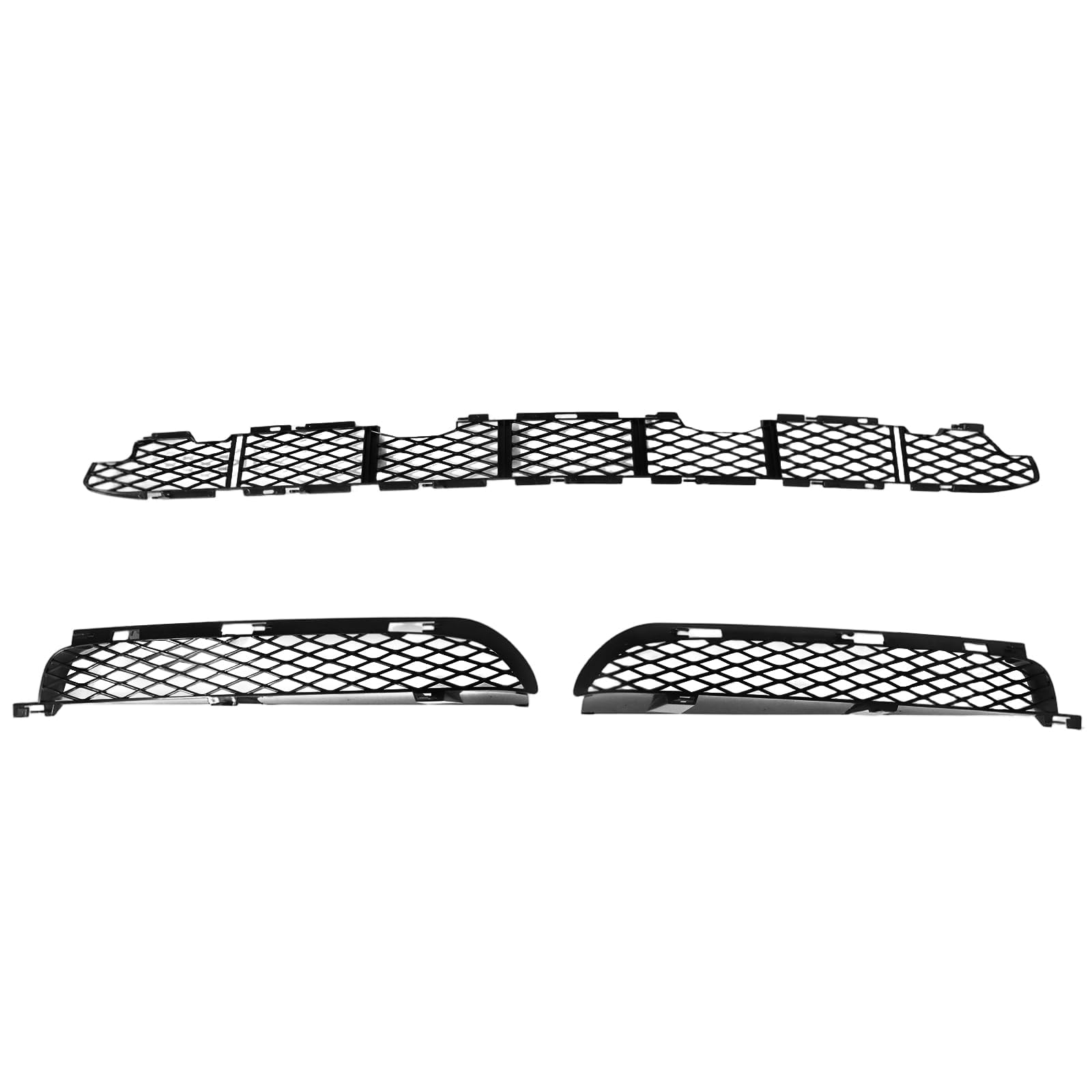 3-teiliges Set Lüftungsgitter Stoßstange vorne Kompatibel mit BMW X5 E53 2003-2006 51117116398 51117116397 51117111767