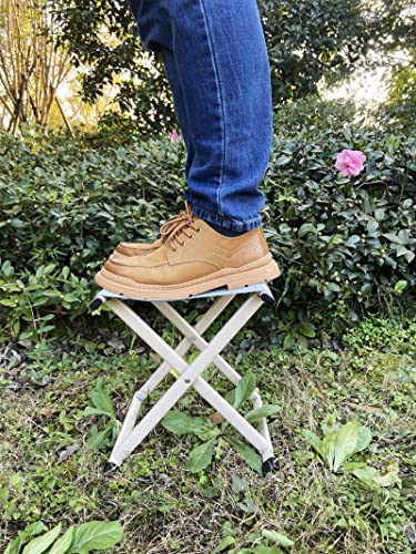 Mfruit Portable Folding Stool,Heavy Duty Camp Stool Chair,13" Height 500 Lbs Load Capacity,Suitable For Home,Outdoor,Fishing,Garden,Hunting,Picnic,And Hiking Travel. #TOP1