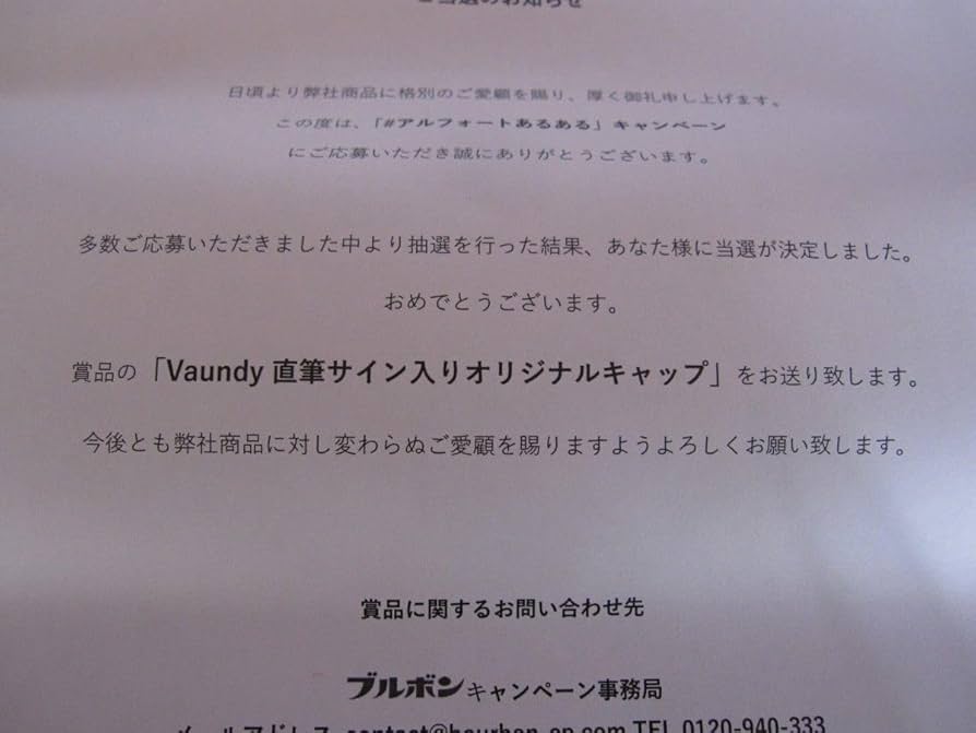 Amazon.co.jp: Vaundy 直筆サイン入 キャップ : おもちゃ