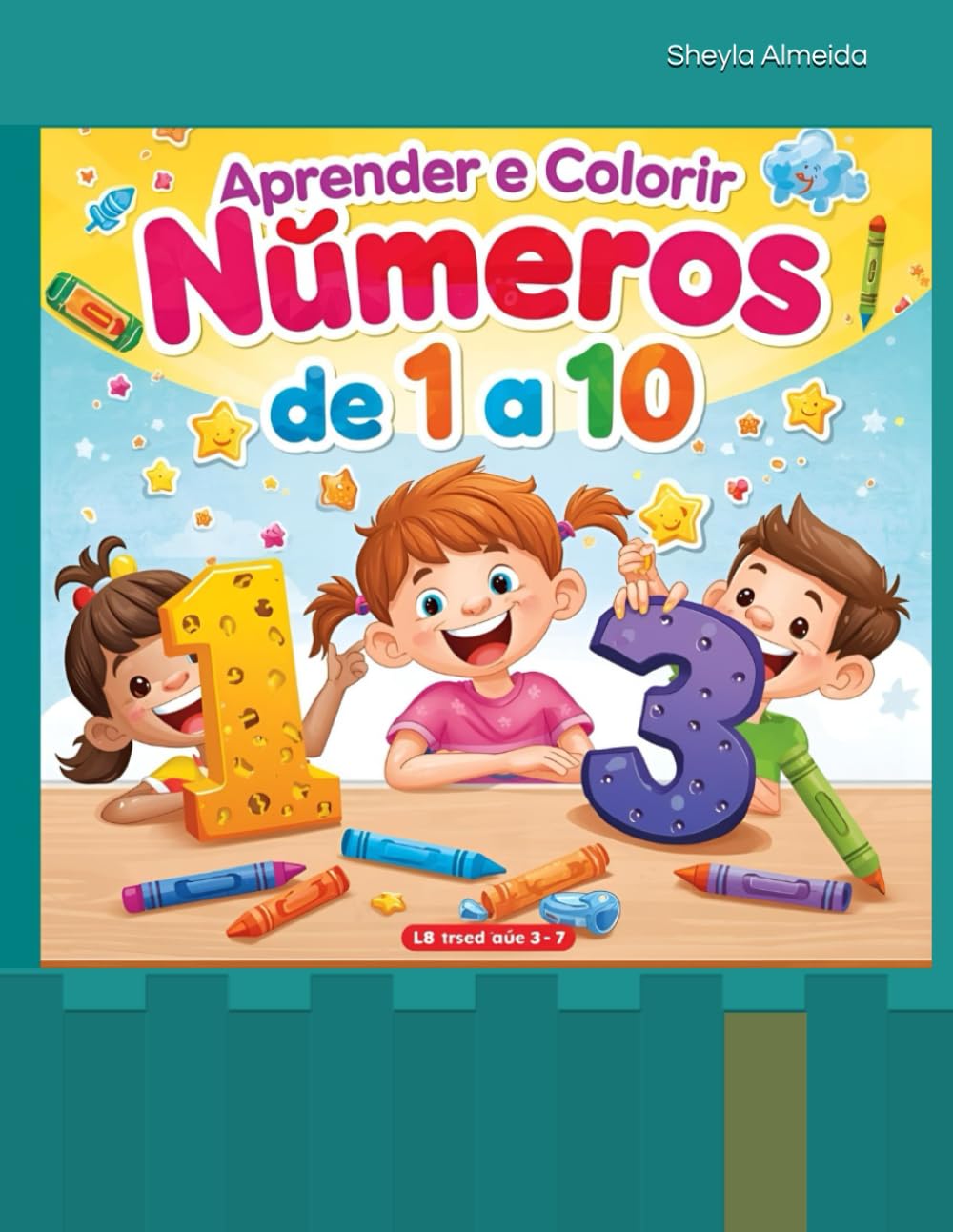 Aprender e Colorir: Números de 1 a 10