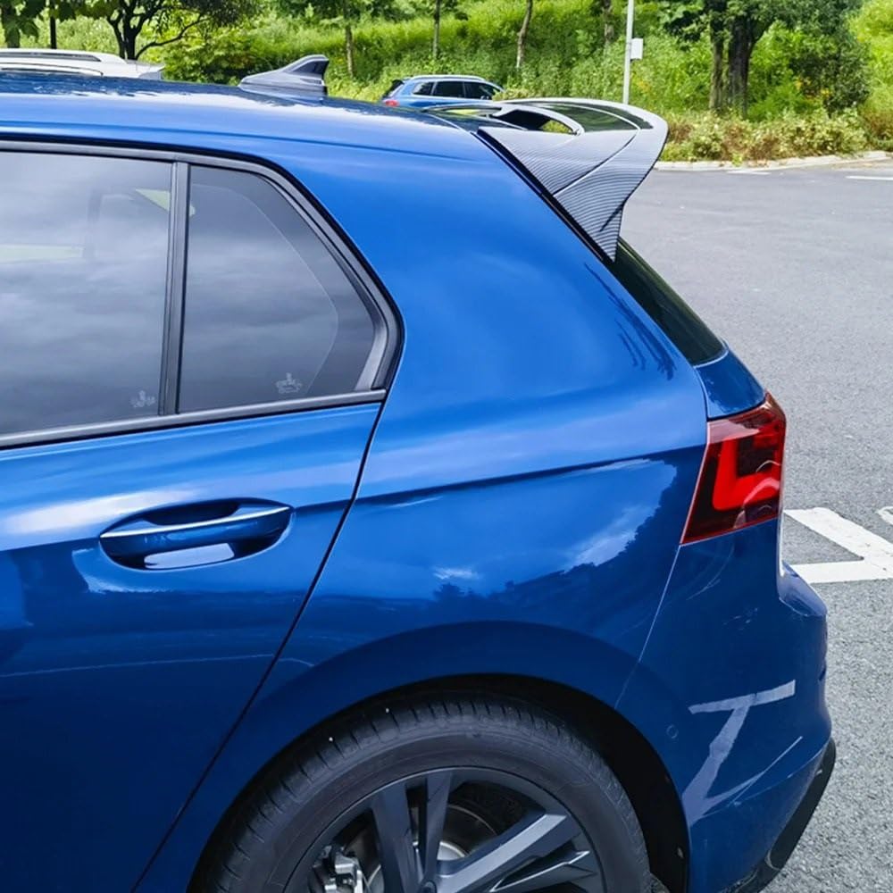 spojlery samochodowe Do Golf 8 MK8 R 2020-2023 Spojlery tylne do samochodów | Zestaw do tuningu nadwozia tylnego spojlera dachowego bagażnika i skrzydła bagażnika(Carbon Fiber look)