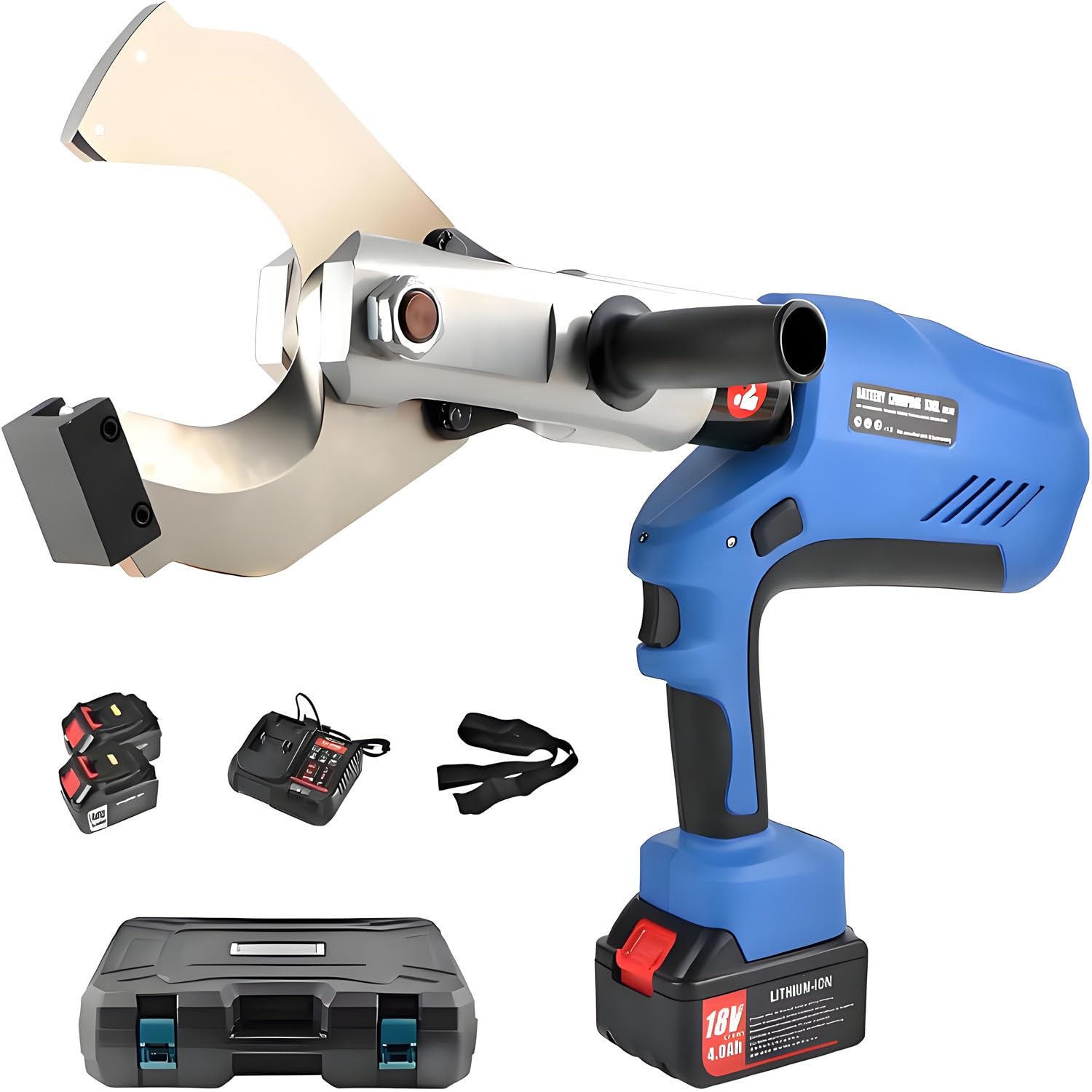 UORDBY Electric Hydraulic Shears,Handheld Cordless Cable Cutter,with18V/4.0Ah Lithium Battery and LED Display for Accurate Cutting for Max Φ120mm Copper, Cu, Al Cable 120C
