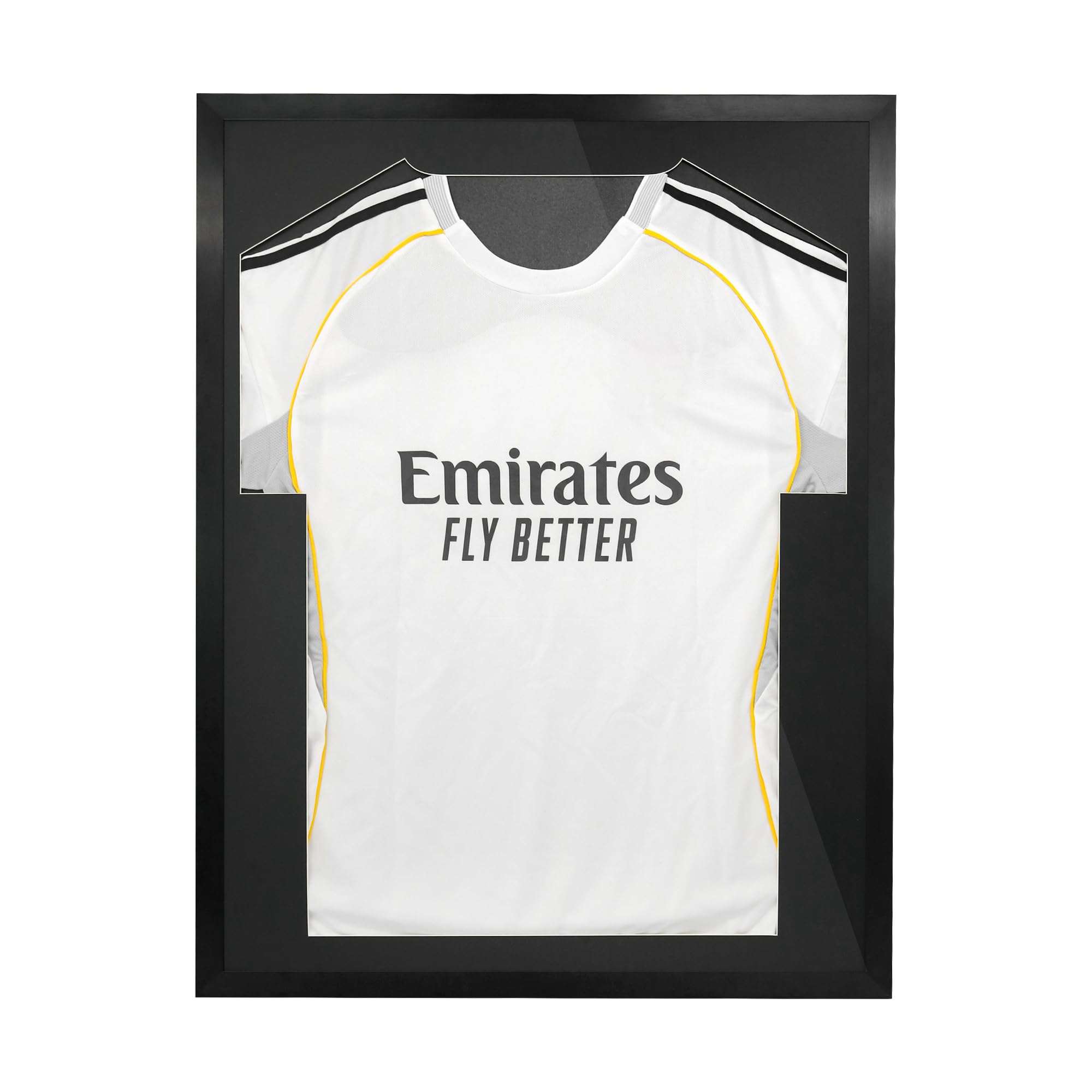 FramePro Trikotrahmen 64 x 84cm Trikot Bilderrahmen Groß 3D Bilderrahmen Fussballtrikot Rahmen Objektrahmen Aluminium für Fußball-, Eishockey-, Rugby-, NBA-Trikot