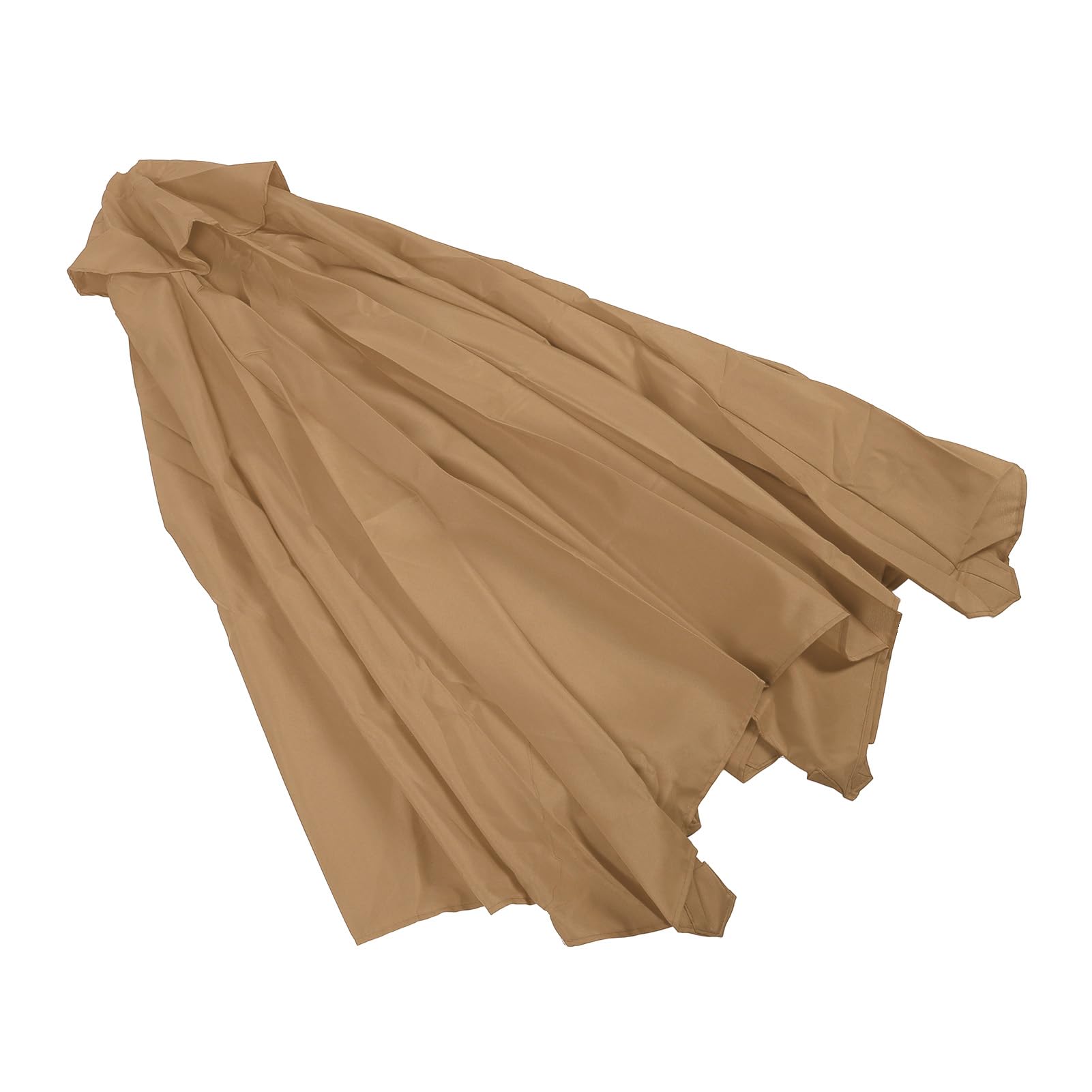Tettoia per ombrellone da Esterno per Patio, Ricambio, Copertura per ombrellone da Giardino, Tessuto Antipioggia, Ampia Copertura, per ombrellone a 6 Stecche, Materiale Robusto e (caffè)